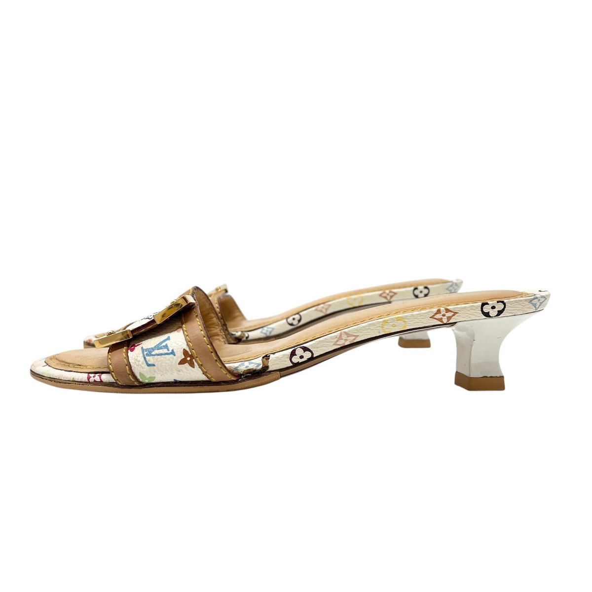LV お洒落美脚サンダル（MONOGRAM MULITICLORE） LOUIS VUITTON Vintage Multicolor Monogram Sandals Heels