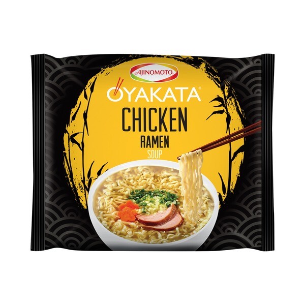 Sopa de pasta instantánea Ajinomoto Oyakata Chicken Ramen 83 g aromática picante jugosa