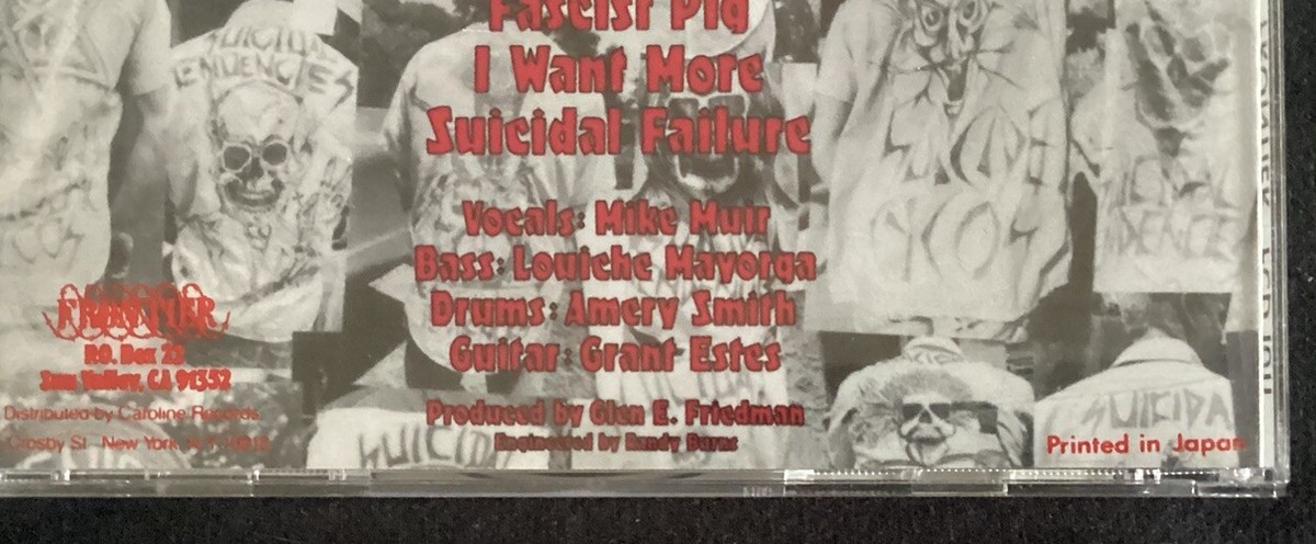 SUICIDAL TENDENCIES (CD, Frontier, Made In Japan, Like New) -JD | eBay