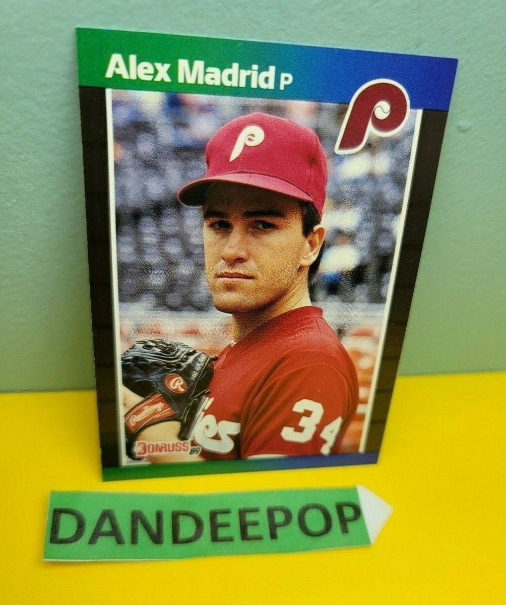 1989 Alexander Alex Madrid Jr. Error DonRuss Baseball Card