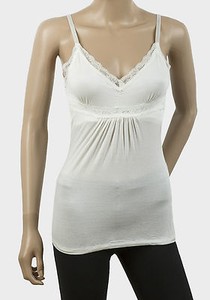 cream satin vest top