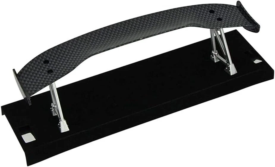 Alerón trasero de fibra de carbono color ala trasera 1/10 para carreras en carretera RC Drift Car Foto 3 de 4