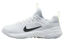 Size 11.5 Nike Huarache 9 Elite TF LAX Turf White Metallic Vivid Gold FV6148-001