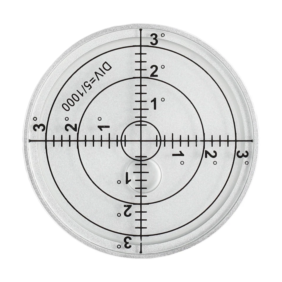 1pc Metal Horizontal Bubble High Precision Level Bubble Round Level 60*10mm - Image 3 of 4