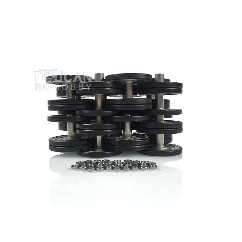 Henglong 1/16 German Panther V 3819 TigerI 3818 RC Tank Metal Road Wheels 2Rims - Image 3 of 4