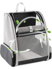 Pet Traveler Backpack Texsens Innovative Carriers for Cats and Dogs Black