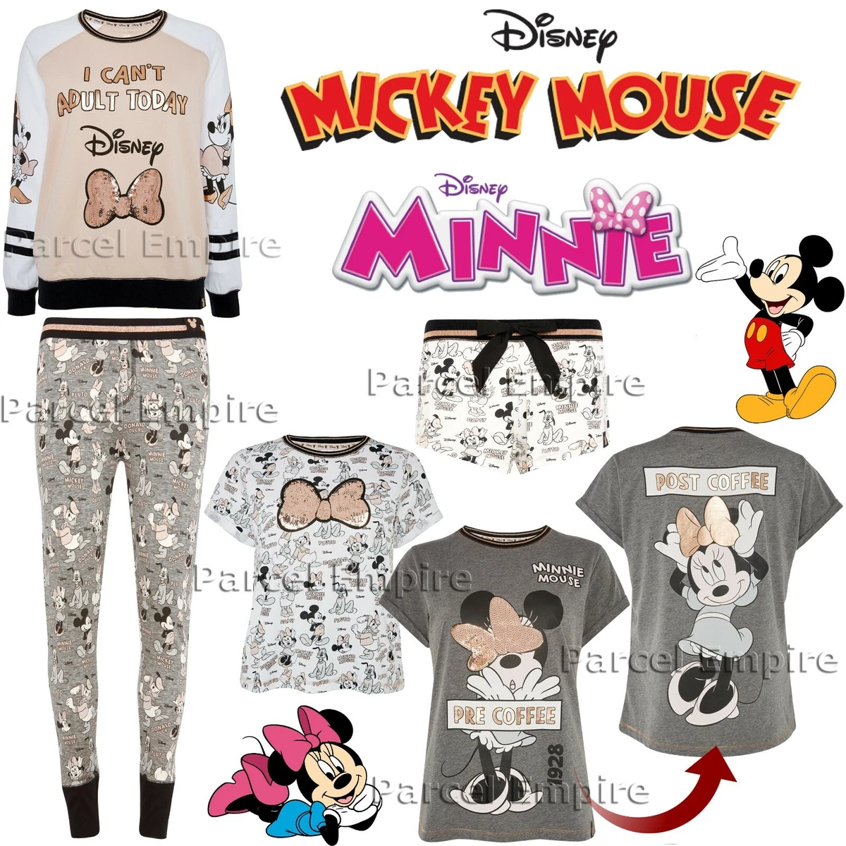 PIJAMA MICKEY MINNIE MOUSE Top PJ Disney Primark eBay