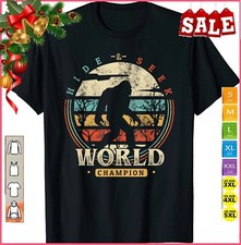 Bigfoot Hide and Seek Champion Shirt Sasquatch Camping Tees T-Shirt