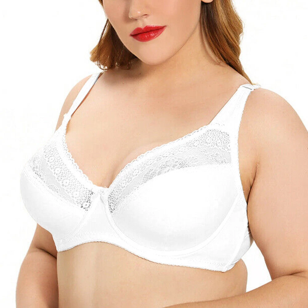 BIG SIZE 38-56 C/D/DD/DDD/G Womens Underwire Full Coverage Everyday Bra  Lingerie