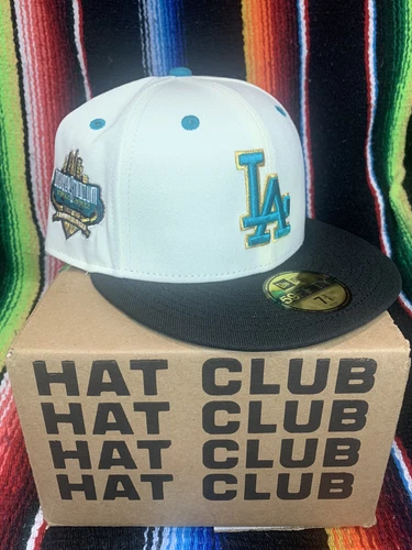 Hat Club Exclusive Tropics Los Angeles 2Tone Dodgers 40th Anniversary Size 7 3/8