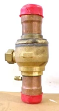 Superior Refrigeration Brass Ball Valve, 700PSI, 4826 KPa, 1-1/8" OD / R7