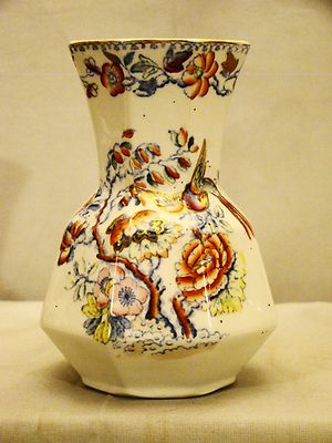 イタリア製 V Pinto Vietri　美しい花柄の陶器双耳壺 V pinto vietri - Etsy 日本