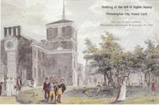 #UX135 15c Drafting of the Bill of Rights  Postal Card First Day Ceremony  Prog