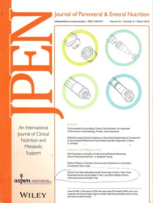 JPEN Journal of Parenteral & Enteral Nutrition Single Issue V 42 N 3 ...