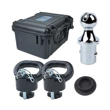 60618 Upgraded 38k Puck System Gooseneck Hitch Ball Kit with Case for 2013-20...
