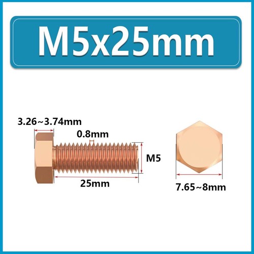 M3 M4 M5 M6 M8 M10 M12 M14~M20 Sechskant Madenschrauben -T2 Kupfer Sechskant Madenschrauben - Bild 46 von 124