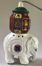 Art Deco Aerozon Porzellan Rauchverzehrer Elefant Elephant Perfume Lamp ~1930