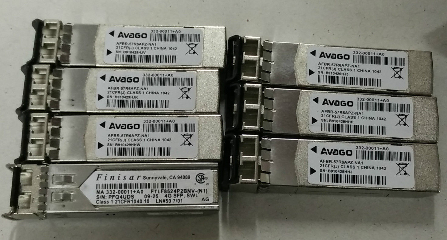 31x NetApp 332-00011+A0 4GB SFP Transceiver Finisar FTLF8524P2BNV-(N1 ...
