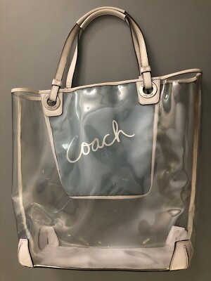 【美品】COACH 限定 Tattoo Clear PVC Tote ポーチ付 Coach Clear Beach Tote Bag Crab | eBay