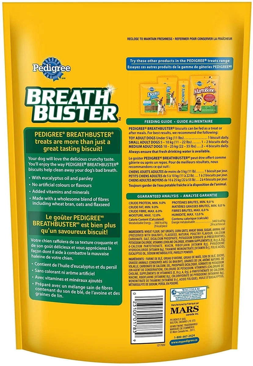 Pedigree breath busters discount