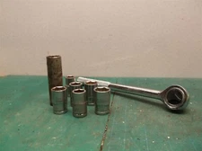 misc. off a 1/2 Socket set with ratchet no brand