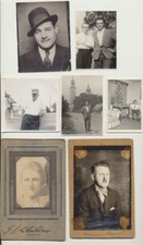 SET OF 7 PHOTOS OF MAN THROUGHOUT HIS LIFE 