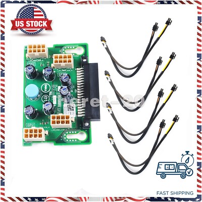 For Dell T630 T640 GPU Power Supply Expansion Board X7C1K+ 4x Cables DRXPD