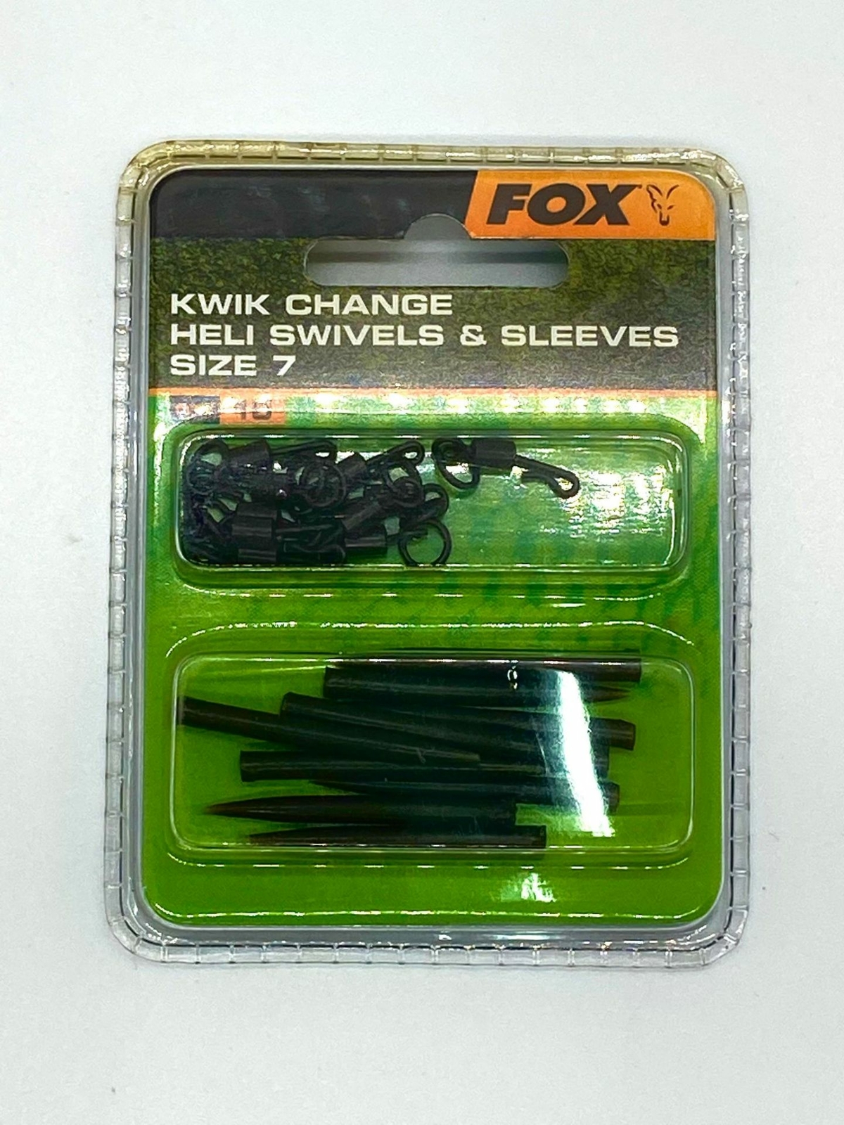 Fox Kwik Change Heli Swivels Sleeves - Size 7 *** REDUCED TO CLEAR ***
