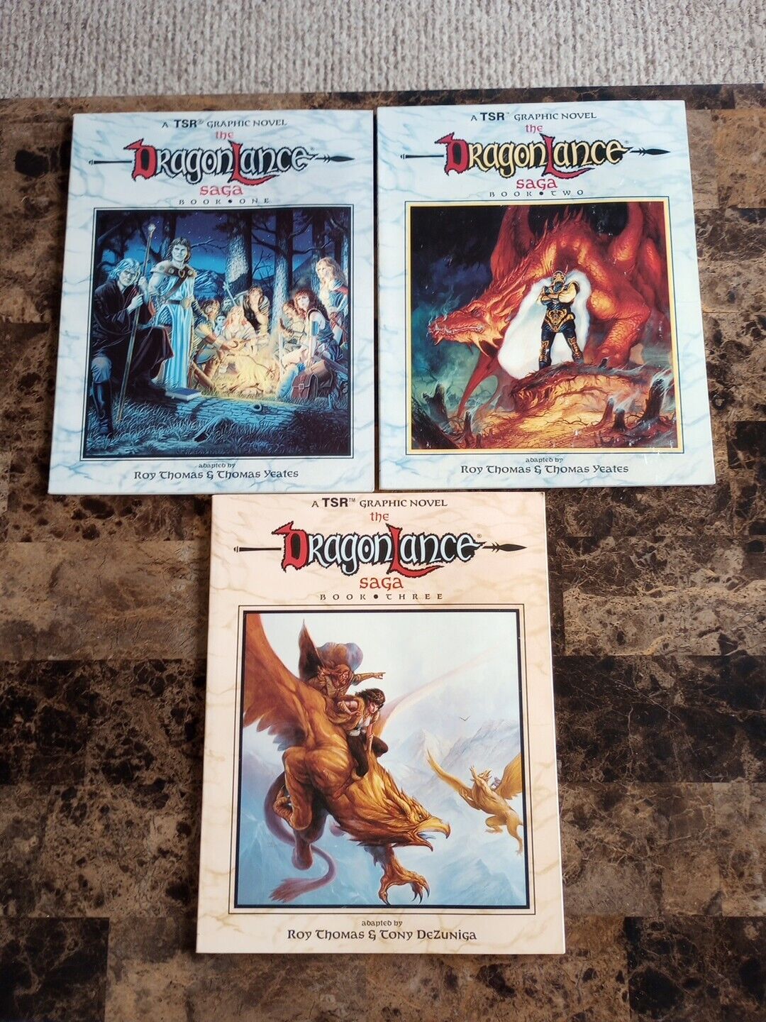 Dragon Lance Saga - Books 1, 2 & 3 Dungeons & Dragons TSR Graphic Novel 1987/88