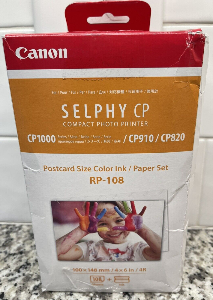 Canon Selphy CP1000 Compact Photo Printer Paper Set Fast Shipping CP910 CP820 Compatible  