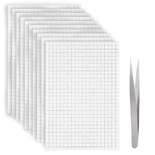 6000 Double-Sided Adhesive Pads, 10 Sheets Foam Dots Adhesive Foam Square Mount