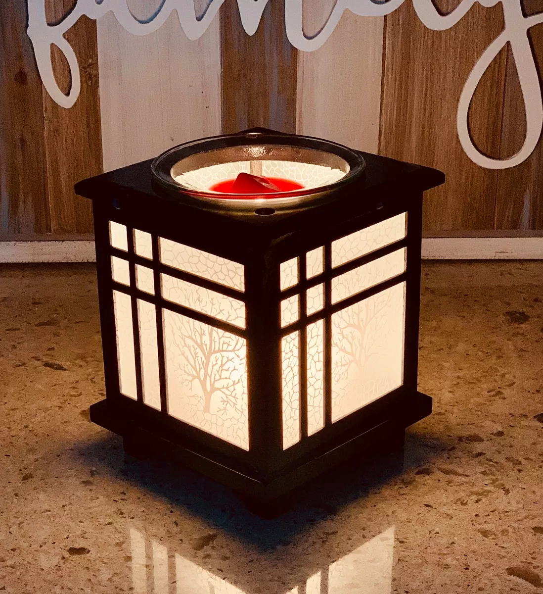 Wickless oil deals lamp