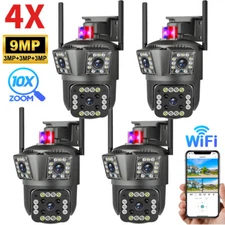 Upgraded Camaras De Seguridad Para Exterior WIFI Inalambrica Con Vision Nocturna