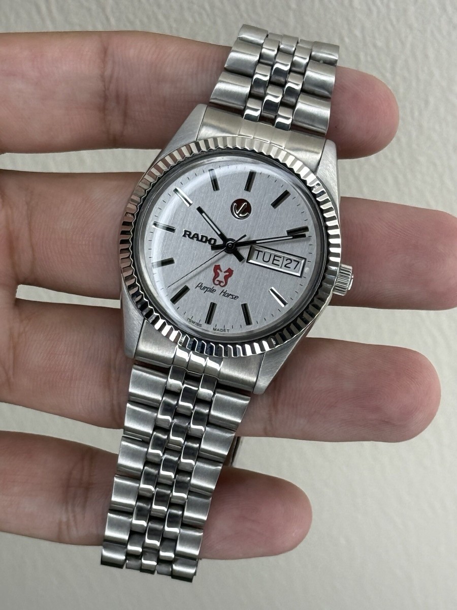 RADO PURPLE HORSE AUTOMATIC 25 JEWELS MEN'S WRIST WATCH | eBay