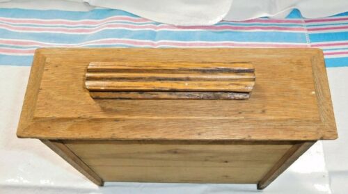 Salvage Oak Flat Drawer for  Roll Top Cubbyholes Wooden pull has grooves  #2225 - Picture 1 of 5