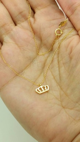 14k Yellow Gold Mini Gold Crown Charm 