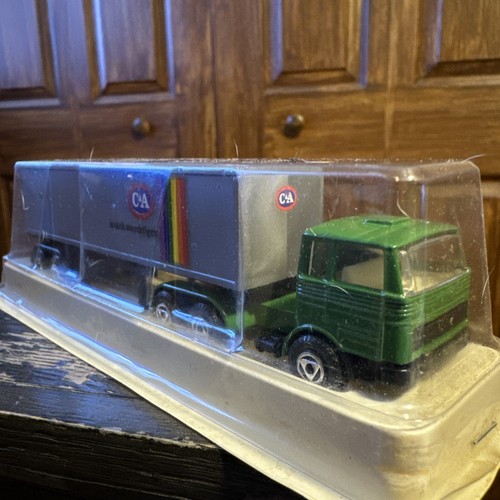 NOS EFSI C&A Is Toch Holland Advertising Die Cast MercedesTruck Trailer Can Over - 第 1/12 張圖片
