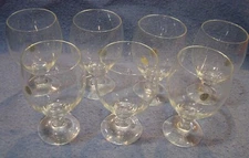 7 Zwiesel Glas Crystal Goblet 6 1/8" Tall New w/ Stickers Clear Bermuda Pattern?