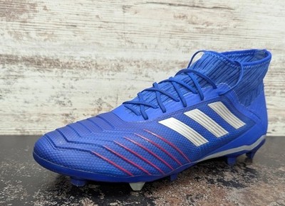 Mens Adidas Predator 19.2 FG Soccer Cleats Shoes Sz 13 Used Blue BB8111