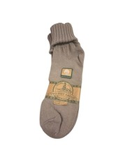 Vintage Ribbed Cuff Ankle Slouch Socks Ribbed Scrunch New Old Stock Brown 9-11