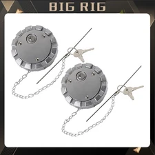 2X Locking Fuel Cap Fits Kenworth Peterbilt Freightliner Western Star SNV431089