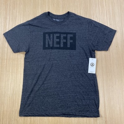 Neff Shirt Mens Large Gray Graphic Spell Out Streetwear Skate Hip Hop Athleisure