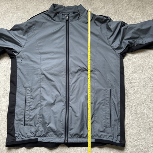 Adidas Golf ClimaProof Packable Wind Jacket Men's Size Large Grey Windbreaker - Picture 9 of 16