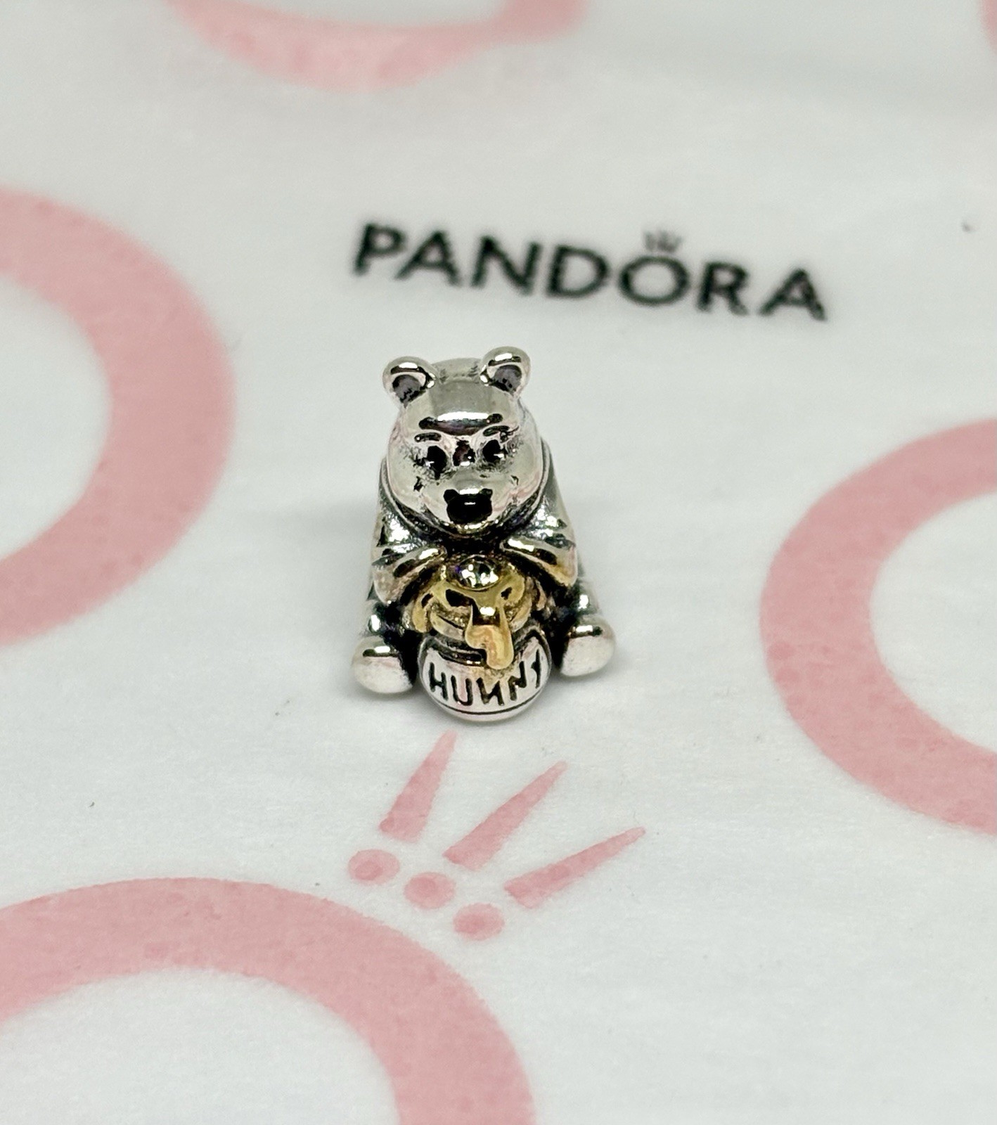 New PANDORA Disney 100th Anniversary Winnie the Pooh Charm 793029C01