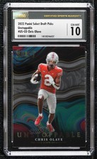 2022 Panini Select Draft Picks Unstoppable Chris Olave CSG 10 Gem Mint kn8
