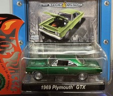 Greenlight Muscle Car Garage 1969 Plymouth GTX GREEN MACHINE 🔥 Extra Rare