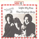 THE DOORS--SWEDEN PICTURE SLEEVE + 45--(LIGHT MY FIRE)--PS--PIC--SLV