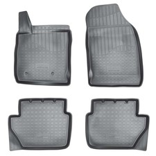 Gummi Fussmatten für FORD RANGER | TKE | DOPPELKABINE ab 2012>  passgenau + Rand