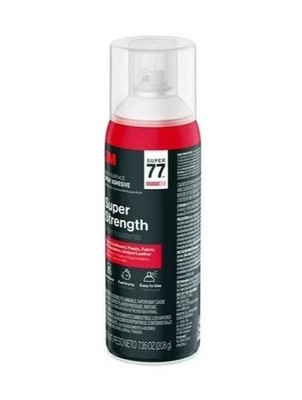 3M Super 77 Multi-Surface Spray Adhesive, 7.35 Oz., Low VOC, Quick Bond, Fast Dr