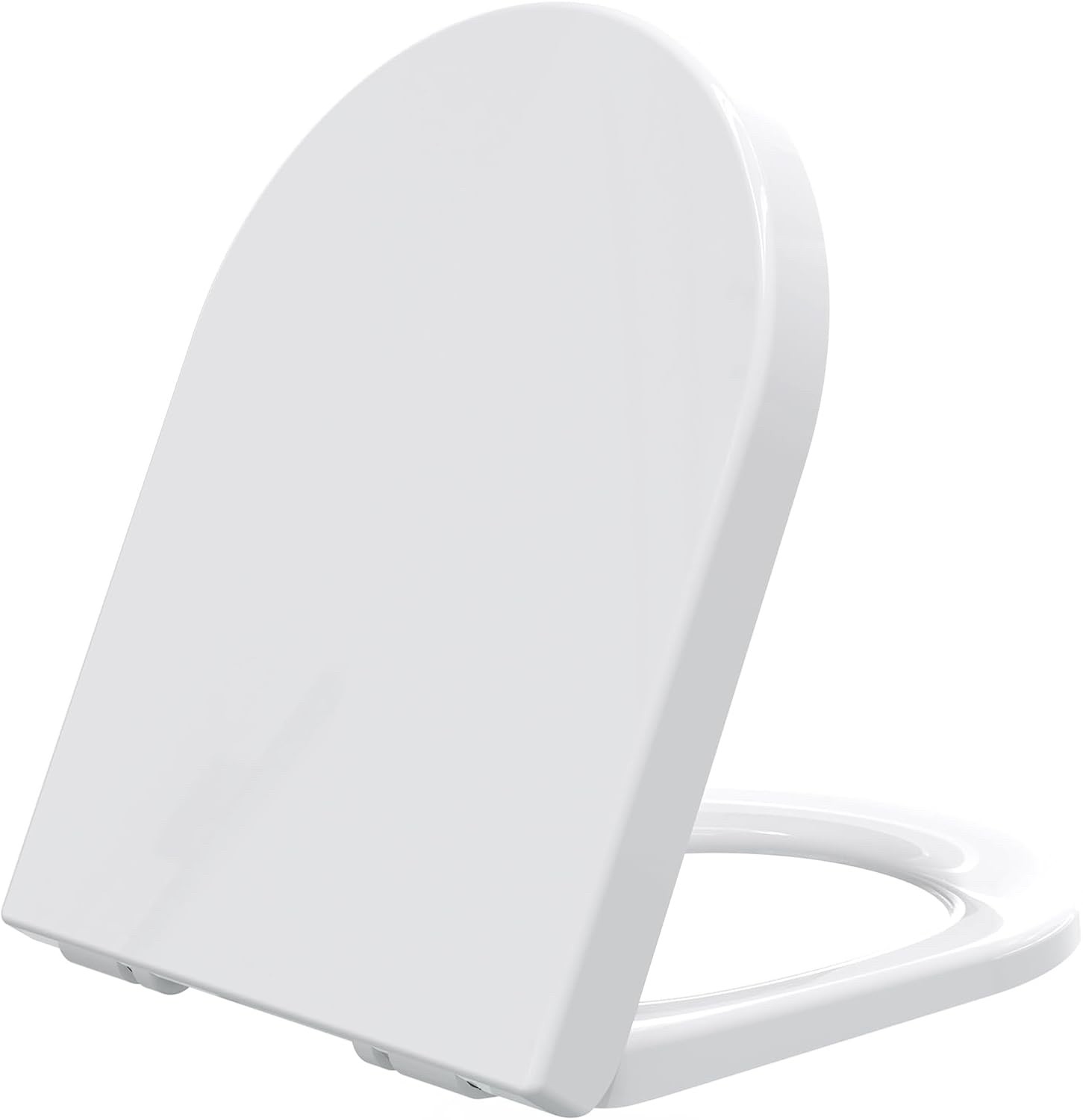 Lunette WC Forme D SAMODRA Blanche idéale pour Renovation Salle de Bain